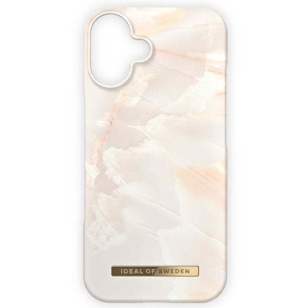 iDeal of Sweden Coque Fashion iPhone 16 - Rose Pearl Marble