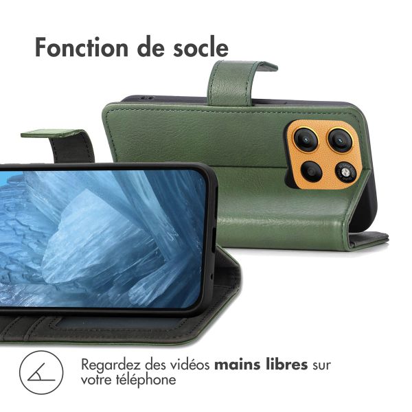 imoshion Étui de télephone portefeuille Motorola Moto G15 / G15 Power - Vert