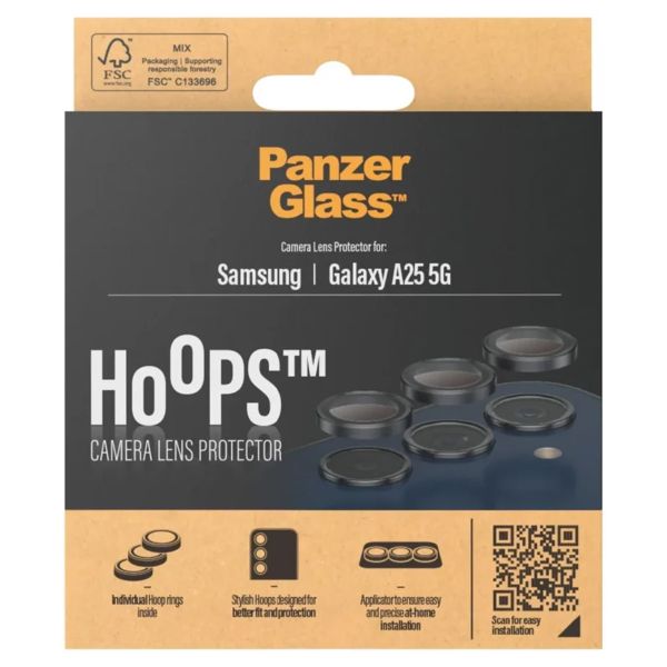 PanzerGlass Protection Caméra Hoop Optic Rings Samsung Galaxy A25 (5G) - Black