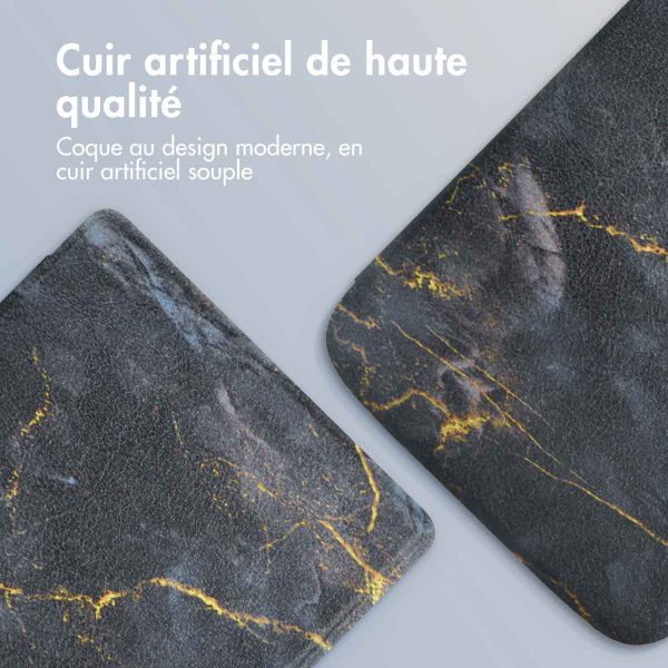 imoshion Étui á rabat Pocketbook Touch Lux 5 / HD 3 / Basic Lux 4 / Vivlio Lux 5 - Black Marble