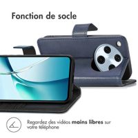 imoshion Étui de télephone portefeuille de luxe Oppo Find X8 Pro - Bleu foncé