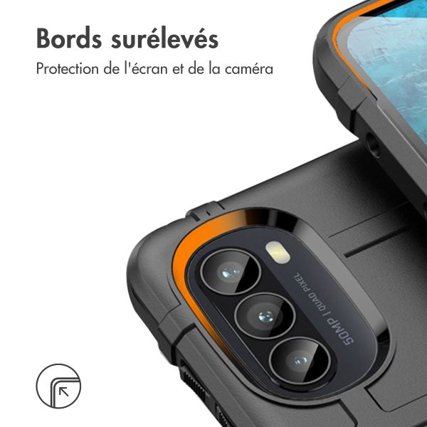 imoshion Coque Arrière Rugged Shield Motorola Moto G52 / G82 - Noir