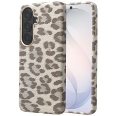 Selencia Coque Sabi imprimé panthère avec MagSafe Samsung Galaxy S26 - Soft Ivory