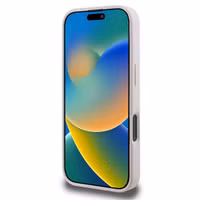 Guess Coque arrière Bottom Stripe 4G Apple iPhone 16 Pro - Rose