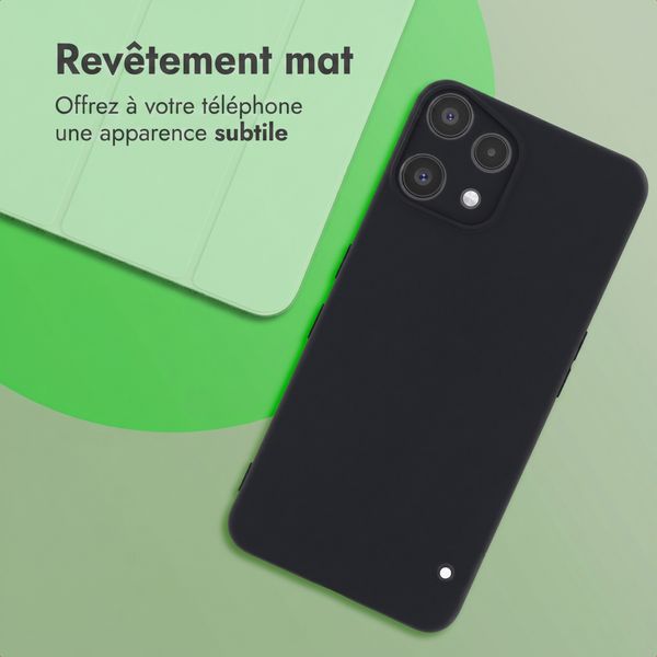 imoshion Coque Couleur Nothing Phone (3a) Lite - Noir