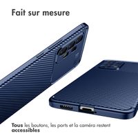 imoshion Coque silicone Carbon Samsung Galaxy A53 - Bleu