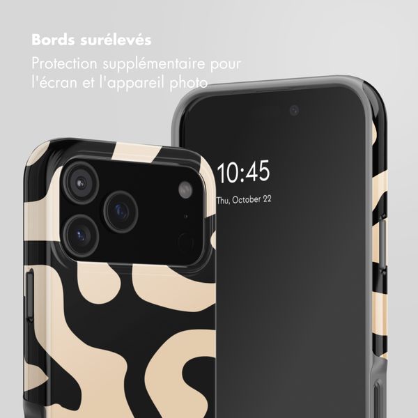 Selencia Coque arrière Vivid Apple iPhone 17 Pro Max - Art Wave Black