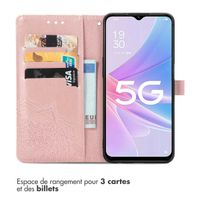 imoshion Etui de téléphone portefeuille Mandala Oppo A78 (4G) - Rose Dorée