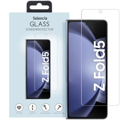 Selencia Protection d'écran en verre trempé Samsung Galaxy Z Fold 5 - Transparent