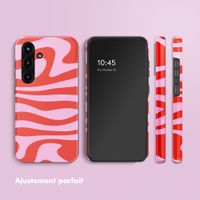 Selencia Coque arrière Vivid avec MagSafe Samsung Galaxy S25 - Dream Swirl Pink