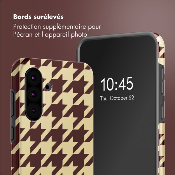 Selencia Coque arrière Vivid Samsung Galaxy A36 / A56 - Pied-de-Poule