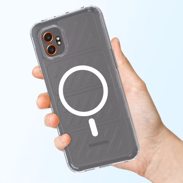 Accezz Coque arrière Xtreme Impact avec MagSafe Samsung Galaxy Xcover 7 Pro - Transparent