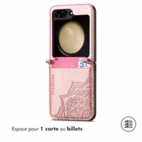 imoshion Mandala Bookcase Samsung Galaxy Z Flip 7 FE - Rose Doré