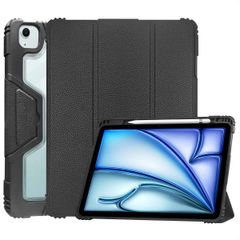 Accezz Coque tablette Rugged Trifold Apple iPad Air 11 pouces (2025) M3 / (2024) M2 / Air 5 (2022) / Air 4 (2020) - Noir