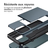 imoshion Coque arrière avec porte-cartes Apple iPhone 14 Pro - Bleu foncé
