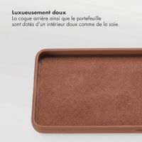 Selencia Étui portefeuille amovible Olyn avec MagSafe Samsung Galaxy S26 Plus - Marron