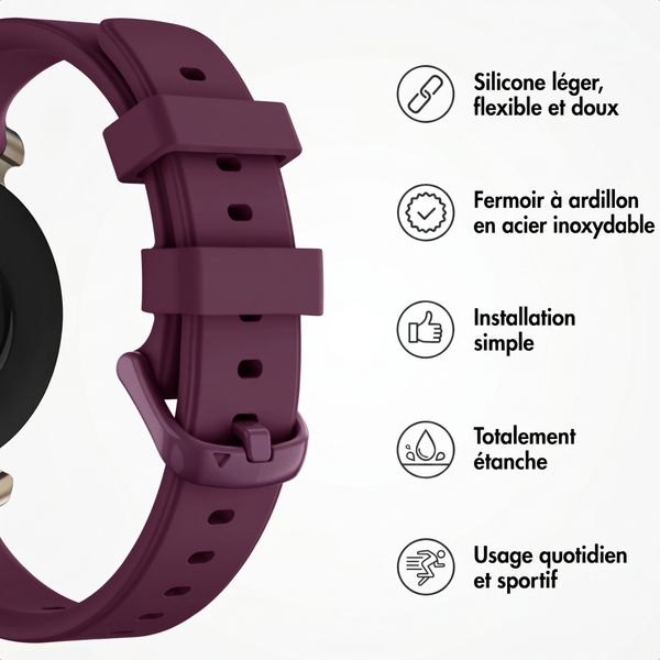 imoshion Bracelet silicone Garmin Lily 2 - Rouge foncé