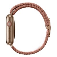 Uniq Bracelet tressé Aspen Apple Apple Watch Series 1 á 9 / SE (38/40/41 mm) | Series 10 (42 mm) - Rose Pamplemousse