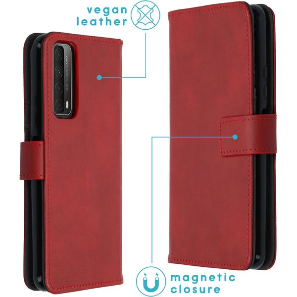 imoshion Étui de télephone portefeuille de luxe Huawei P Smart (2021) - Rouge