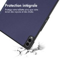 imoshion Coque tablette Trifold Samsung Galaxy Tab S11 Ultra - Bleu foncé