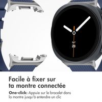 imoshion Bracelet en silicone souple Samsung Galaxy Watch 8 (Classic) - 40 / 44 / 46mm - Bleu foncé