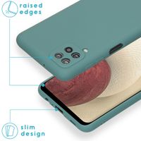 imoshion Coque Couleur Samsung Galaxy A12 - Vert foncé