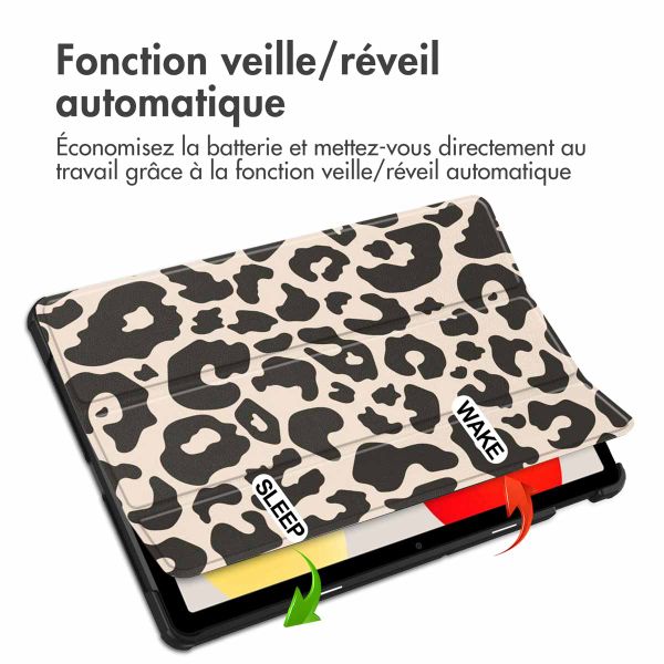 imoshion Coque tablette Design Trifold Xiaomi Redmi Pad SE - Leopard