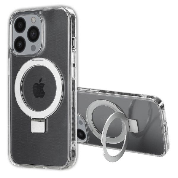 Accezz Coque Ring Stand avec MagSafe Apple iPhone 13 Pro - Transparent