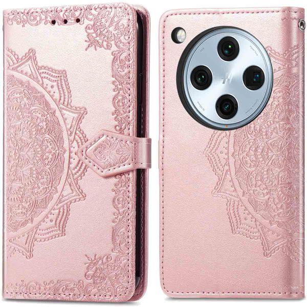 imoshion Etui de téléphone portefeuille Mandala Oppo Find X8 Pro - Rose Dorée