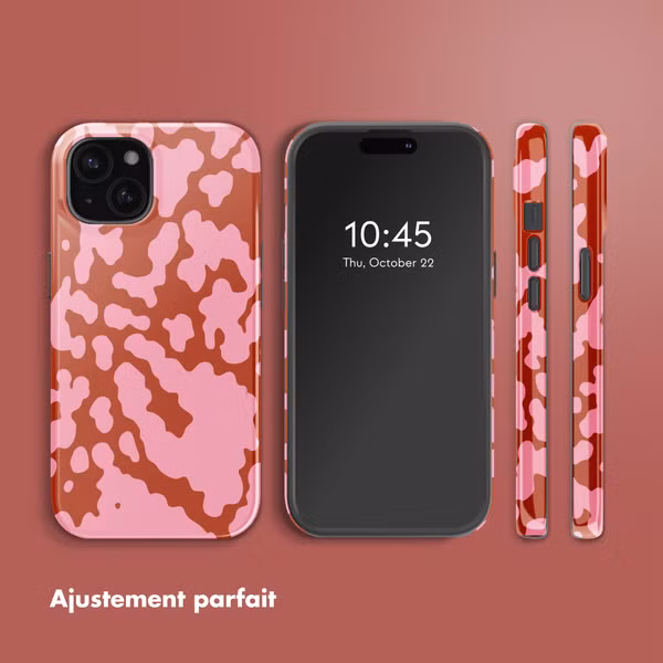 Selencia Coque arrière Vivid avec MagSafe Apple iPhone 15 - Moo’d Blush Pink