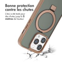 Accezz Coque Ring Stand avec MagSafe iPhone 14 Pro Max - Brown