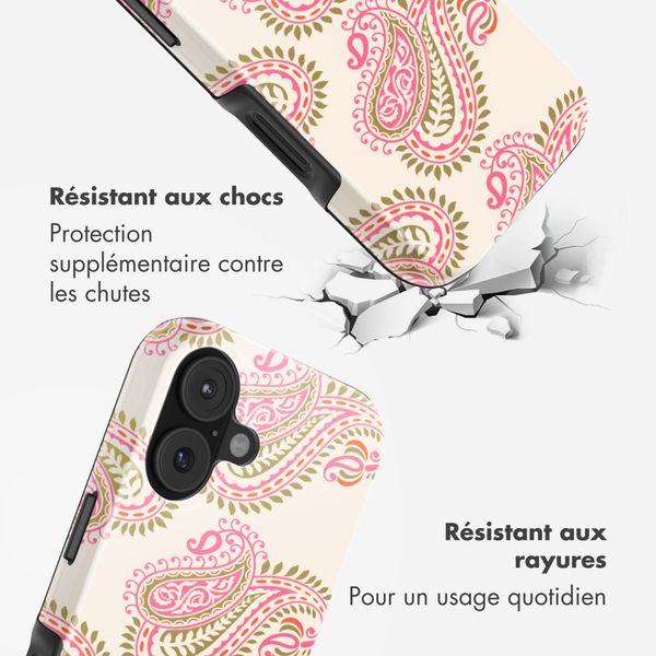 Selencia Coque arrière Vivid Apple iPhone 17 - Paisley Blush
