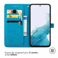 imoshion Etui de téléphone portefeuille Mandala Samsung Galaxy A36 - Turquoise