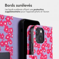 imoshion Étui de télephone portefeuille Design Apple iPhone 13 - Dusty Rose Blossoms