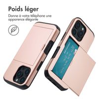 imoshion Coque arrière avec porte-cartes Apple iPhone 16 Pro - Rose Doré