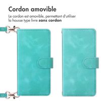 imoshion Etui de téléphone portefeuille avec cordon Samsung Galaxy S24 FE - Turquoise