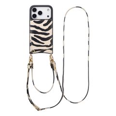 Selencia Coque de télephone Nova avec cordon et porte-cartes Apple iPhone 17 Pro - Zazzy Zebra