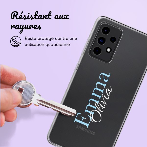 Coque personnalisée avec un nom Samsung Galaxy A52(s) (5G/4G) - Transparent