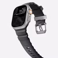 Nomad Bracelet Rocky Point Apple Watch Series 1 t/m 11 / SE / Ultra (44/45/46/49 mm) - Storm / Titanium