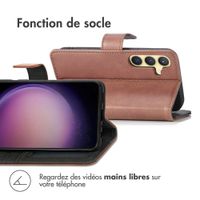 imoshion Étui de télephone portefeuille de luxe Samsung Galaxy S24 Plus - Marron