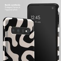 Selencia Coque arrière Vivid Tough Samsung Galaxy S10 - Art Wave Black