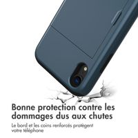 imoshion Coque arrière avec porte-cartes iPhone Xr - Bleu foncé