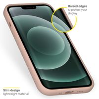 Accezz Coque Liquid Silicone Apple iPhone 13 Mini - Rose