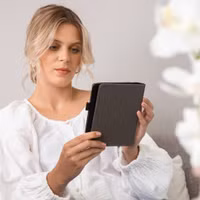 imoshion Étui de liseuse portefeuille en cuir végan Kobo Clara HD