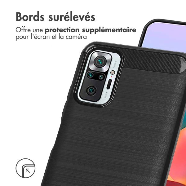 imoshion Coque Brushed Xiaomi Redmi Note 10 (5G) - Noir