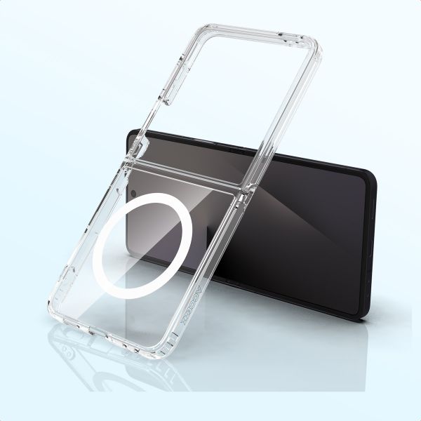 Accezz Coque arrière Xtreme Impact avec MagSafe Samsung Galaxy Z Flip 7 - Transparent