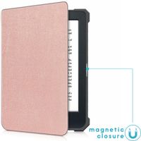 imoshion Étui de liseuse portefeuille Slim Soft Kobo Nia - Rose Doré