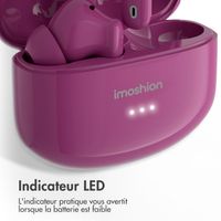imoshion Aura Pro Écouteurs intra-auriculaires sans fil - Réduction active du bruit (ANC) - Bordeaux