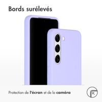 Accezz Coque Liquid Silicone Samsung Galaxy S23 - Violet