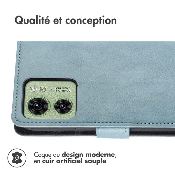 imoshion Étui de télephone portefeuille Motorola Edge 40 - Bleu clair